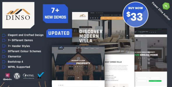 Dinso - Single Property & Apartment WordPress Theme