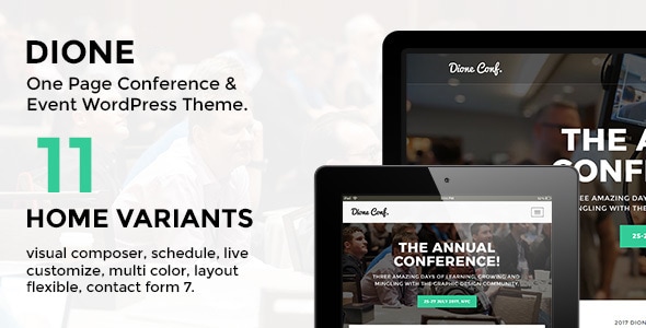 Dione – Conference & Event WordPress Theme