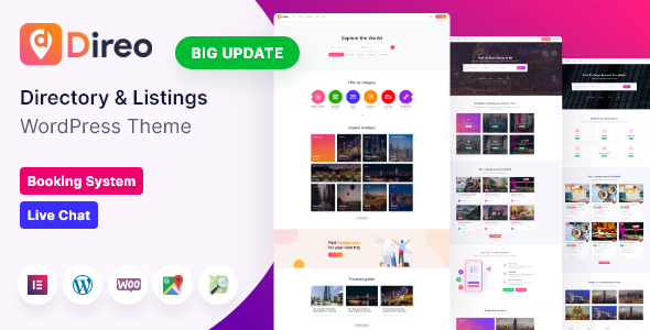 Direo - Directory & Listing WordPress Theme