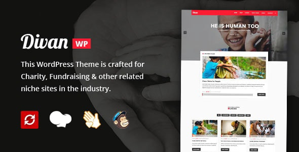 Divan - Charity, Donation & Fundraising WordPress Theme