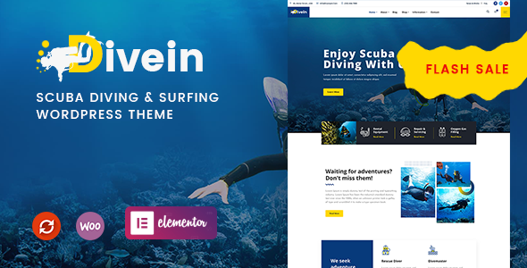 Divein - Scuba Diving & Surfing WordPress Theme