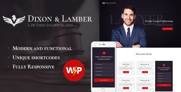 Dixon - Law Firm WordPress Theme