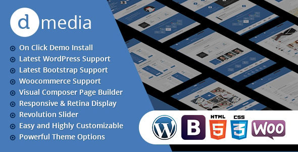 dMedia - Creative Multipurpose WordPress Theme