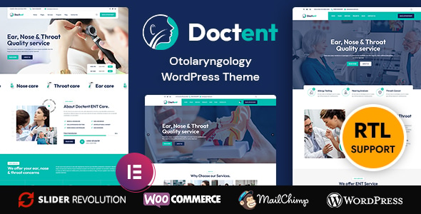 Doctent - Otolaryngologist | ENT Doctor WordPress Theme