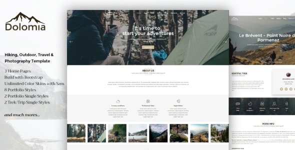 Dolomia - Hiking, Outdoor, Mountain Guide WordPress Theme