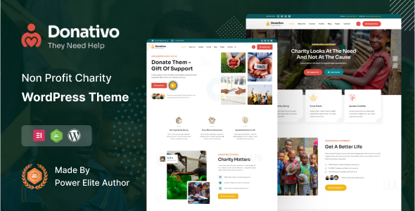 Donativo - NonProfit Fundraising Charity WordPress Theme