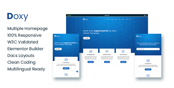 Doxy - Multi-Purpose Online Documentation, Knowledge Base WordPress Theme