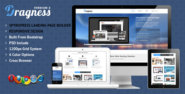 Dragness - Premium WordPress Landing Page