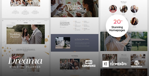 Dreama - Engagement & Wedding Planner WordPress Theme