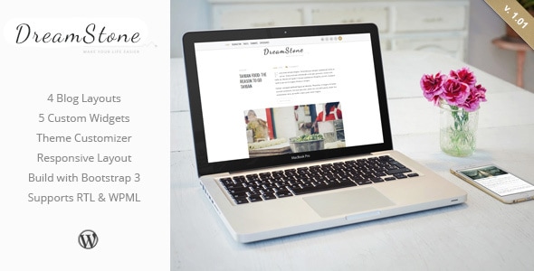 DreamStone - Personal WordPress Blog Theme