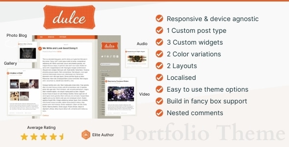 Dulce – A Tumblr Style WordPress Theme