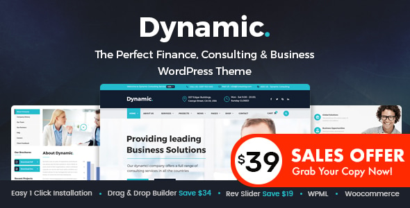 Dynamic - Finance and Consulting Business WordPress Theme