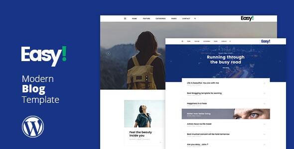 Easy - Minimal Blog WP Theme