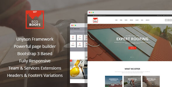 Eco Roofs - Housetop Repair & Renovation WordPress Theme