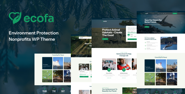 Ecofa - Environment Protection Nonprofits WordPress Theme