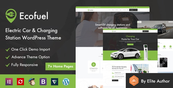 Ecofuel - Electric Car & Charging Station WordPress Theme