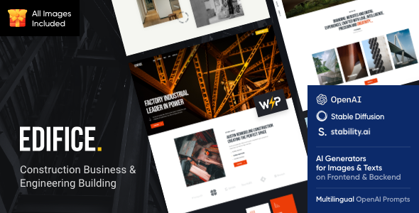 Edifice - Construction & Building WordPress Theme