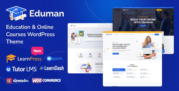 Eduman – Education & Online Courses WordPress Theme + RTL