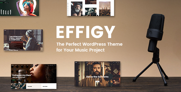 Effigy - A Clean and Professional Music WordPress Theme