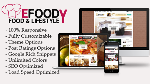 Efoody - Food and Lifestyle WordPress Theme