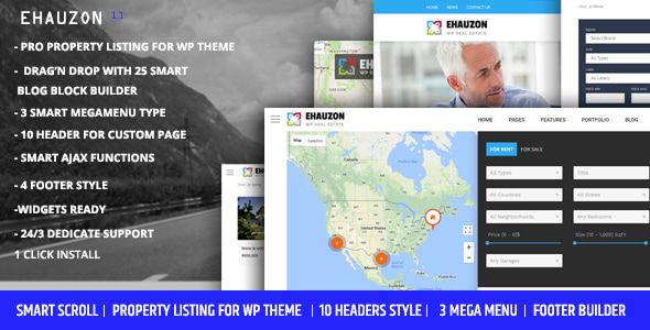 Ehauzon - Property Listing for WordPress Theme