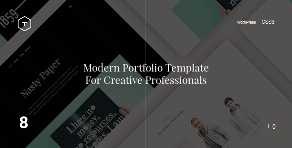 Eight - Responsive Portfolio WordPress Theme