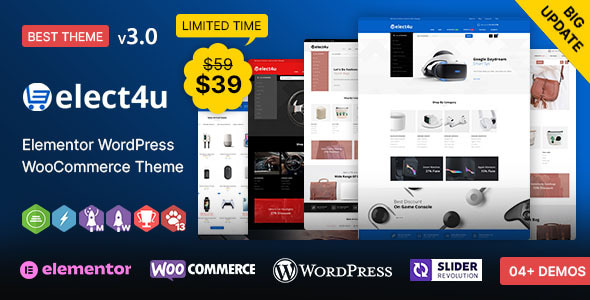 Elect4u WP - Multipurpose WooCommerce Responsive Theme