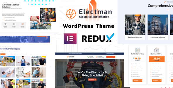 Electman - Electricity Services WordPress Theme