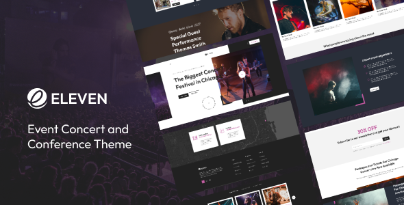 Eleven - Music Concert Event WordPress Theme