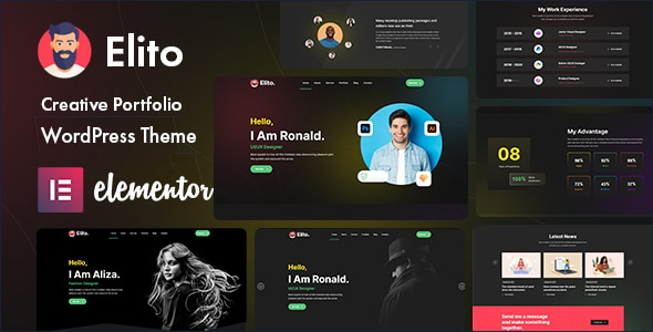 Elito - Creative Portfolio  WordPress Theme