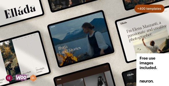 Ellada - Elegant Photography WordPress Theme