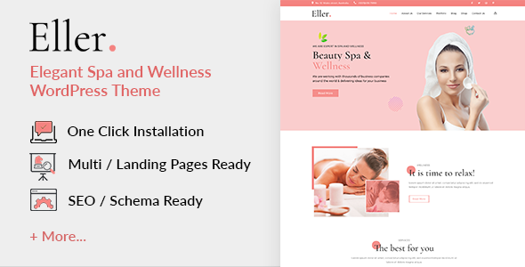 Eller -  Elegant Spa & Wellness  WordPress Theme