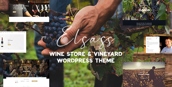 Elsass - Wine Shop and Vineyard WordPress Theme