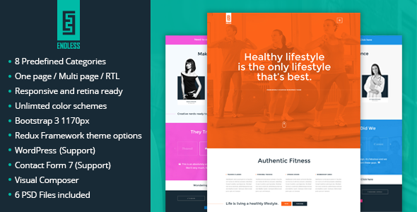 ENDLESS - One page / Multi Page WordPress Theme