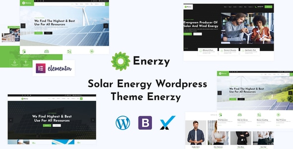 Enerzy - Wind & Solar Energy WordPress Theme