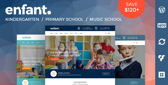 Enfant - School and Kindergarten WordPress Theme