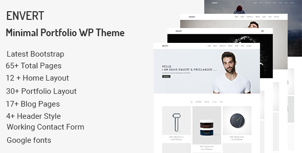 Envert - Minimal Portfolio WordPress Theme