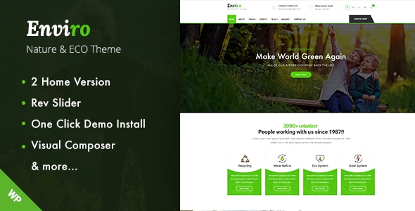 Enviro - Environment WordPress Theme