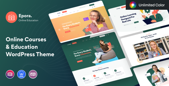 Epora - Online Courses & Education WordPress Theme