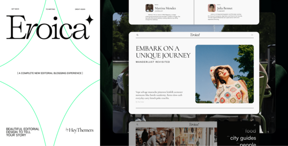 Eroica - Bold & Lightweight WordPress Blog Theme