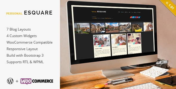 Esquare - Responsive WordPress Blog Theme