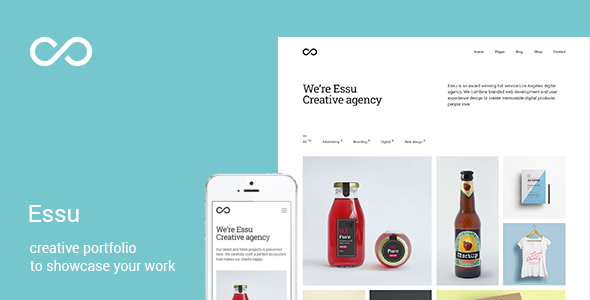 Essu - Minimal Portfolio WordPress Theme