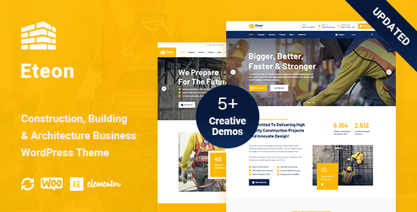 Eteon - Construction And Building WordPress Theme