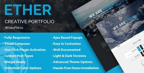 Ether - Creative Business WordPress Theme