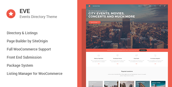 EVE - Events Directory WordPress Theme