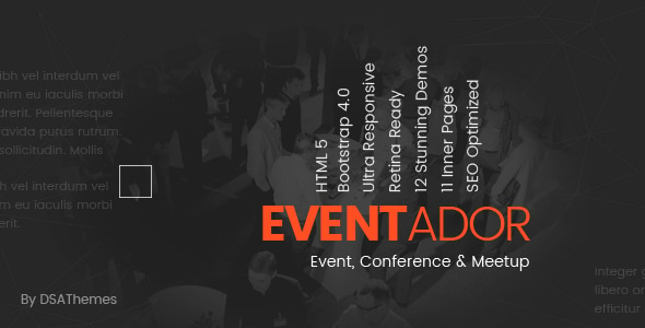 EventAdor Event Conference Marketing WordPress Theme