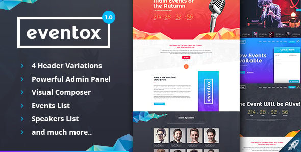 Eventox | Event Concert & Conference WordPress Theme