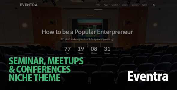 Eventra - Seminar, Meetups & Conferences WordPress Theme