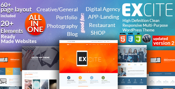 Excite - Clean Responsive Multi-Purpose WordPress Theme