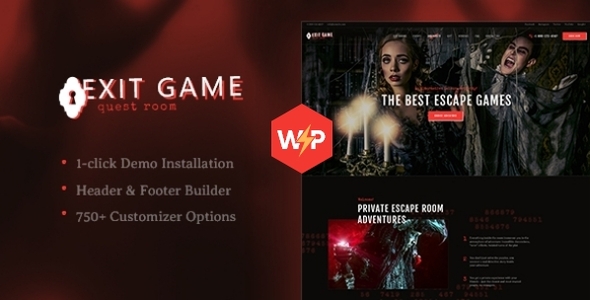 Exit Game | Real-Life Secret Escape Room WordPress Theme